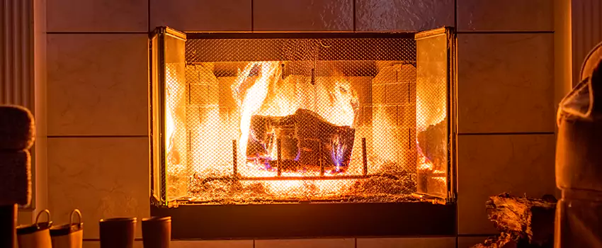 Mendota Hearth Landscape Fireplace Installation in East Ridge, Tennessee